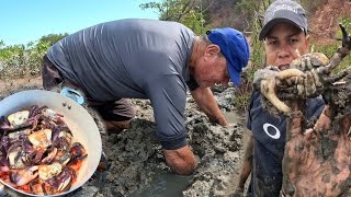 CARANGUEJO NO LEITE DE COCO - PEGANDO, PREPARANDO E COMENDO ( CATCH AND COOK)