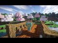 【竹mod】はんなり和風マインクラフト part10 橋と桜の川 【マイクラ実況】和風建築