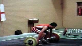 Josh Farghally ALMOST 110 kg clean and jerk @ 77 kg @ 15 @ BWLA Under 18s weightlifting 2007