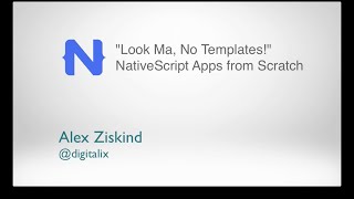 NativeScript Apps from Scratch