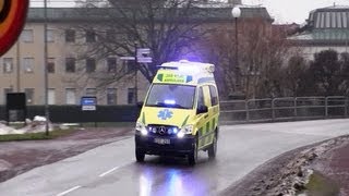 Ambulance 68 9120 Kalmar Hospital responding