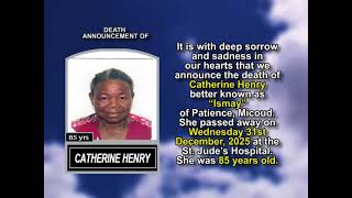 Catherine Henry ~ Short Obituary