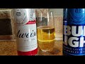 budweiser vs bud light beer review