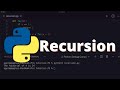 [22] Recursion in Python | Python for Beginners