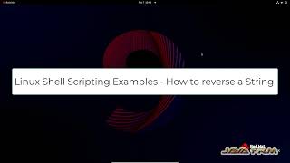 How to reverse a string using linux shell script - bash script examples in RHEL 9