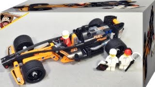 Decool 짝퉁 레고 테크닉 블랙 챔피언 레이서 풀백 자동차 조립 리뷰 Lego knockoff Technic 42026 Black Champion Racer