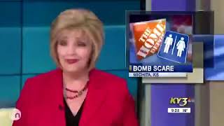 FUNNY NEWS CLIP! - 'Bomb Scare' at Home Depot Kansas - KY3 Bomb Threat News Report