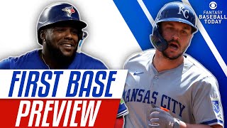 2025 First Base Preview! Draft Guide, ADP, Sleepers, Busts \u0026 More! | Fantasy Baseball Advice