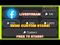 BAGAIMANA CARA MENGIRIM BINTANG KUSTOM DI LIVESTREAM FACEBOOK? GRATIS 75 BINTANG?