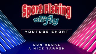 FLY FISHING SHORT: DON HOOKS A NICE TARPON