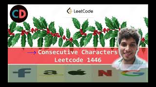 Consecutive Characters | Leetcode 1446 | Live coding session 🔥🔥🔥 | Linear Solution