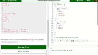Basic JavaScript Accessing Nested Arrays free code camp Dani