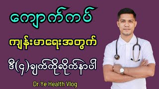 ကျောက်ကပ်မပျက်စီးစေဖို့ သိထားရမယ့် အချက်(၄)ချက် @DrYe-