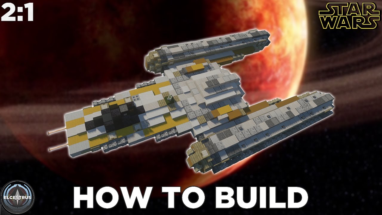 Republic BTL-B Y-Wing | Minecraft Star Wars Tutorial - YouTube