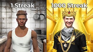 1 vs 1000 Streak Free Fire Player!