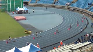 20210302145447 臺北市109學年度中等學校運動會田徑賽國女組4x100公尺接力預賽第3組 再興中學、麗山國中、明德國中進決賽。