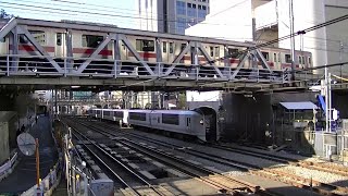 山手線の上に架けられていた東急東横線トラス橋があった場所の２０２０年と２０１３年