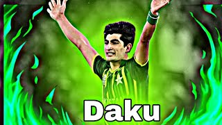 Naseem Shah × Daku🔥 | Naseem shah bowling🥵 | Awais Editz |