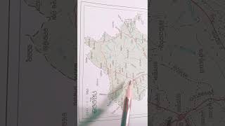 Mayurbhanj district map,odisha,India..# studytablet#ncert