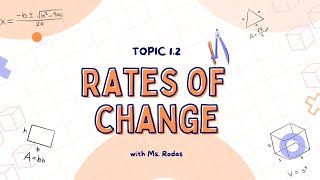 1.2 Rates of Change