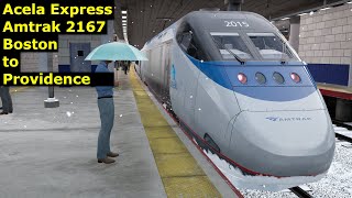 Acela Express Amtrak - 2167 - Boston to Providence