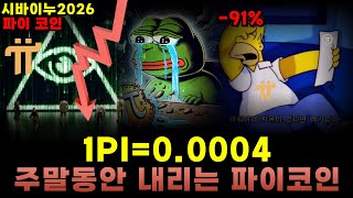 [파이코인] 1PI=0.0004 주말부터 \