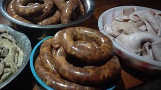 PREPAREI LINGUIÇA CASEIRA PARA O ALMOÇO/ESPOSO PLANTANDO MANDIOCA NO QUINTAL@rocadalibertacao9530