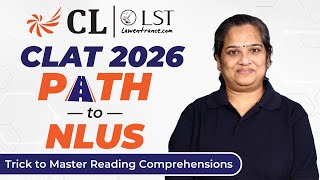 CLAT 2026: English Section | How to Solve any Reading Comprehension? CLAT 2026 Preparation