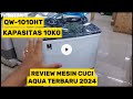 REVIEW MESIN CUCI TERBARU AQUA 2 TABUNG QW1010HT