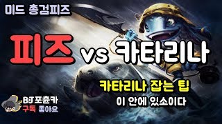 [포츈카] 피즈vs카타리나 라인전 팁 + 라인관리 기초팁 [하이라이트]