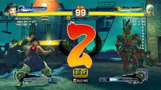 SSF4 AE: BIGDANMUL (Makoto) vs GODMAN1979 (El Fuerte) - Ranked Match (720p HD)