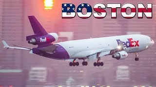 FedEx HEAVY TRIJETS Action at Boston