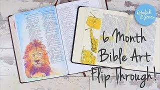 6 Month Bible Art Flip Through!