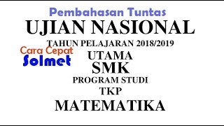 Soal dari Math-Lab. Matematika SMK Soal UN/UNBK  SMA/MA 2019 dari Website M4th-Lab.net