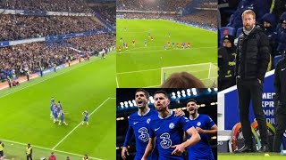 Jorginho’s Ice Cold 🥶 Penalty From the Stands with Fans Reaction, Chelsea vs Man U 1-1