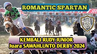 ROMANTIC SPARTAN Juara SAWAHLUNTO DERBY 2024. Dgn Joki RUDY JUNIOR.