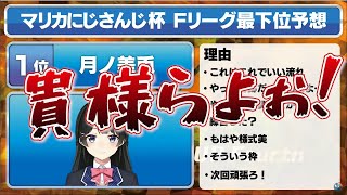 【第4回マリカにじさんじ杯】最下位予想１位の委員長、予選まとめ【月ノ美兎切り抜き】