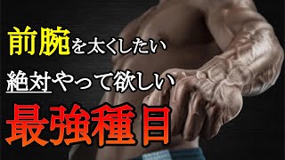 腕トレで前腕をデカくしたいならこれをやれ！科学的エビデンスに基づいた最強種目と筋トレ法を解説！