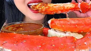 ASMR King Crab Seafood Bloves Smackalicious Sauce (Soft \u0026 Crunchy Eating Sounds) NO TALKING Mukbang