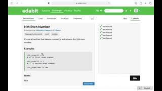Python Function: Nth Even Number