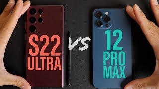 Samsung Galaxy S22 Ultra vs iPhone 12 Pro Max - SPEED TEST!
