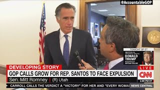 Mitt Romney responds CORRECTLY to George Santos arrest