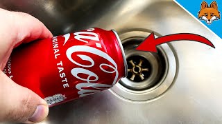 Dump Coke down your Drain and WATCH WHAT HAPPENS 💥 (You don't expect it) 🤯