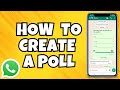 How to Create a Poll in WhatsApp on Android