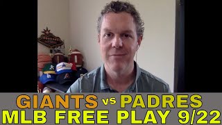MLB Picks and Predictions | Giants vs Padres Betting Preview | Just A Bit Outside | Free MLB Play