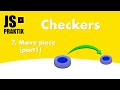 Checkers - 7. Move piece (part1) - JavaScript simple game coding