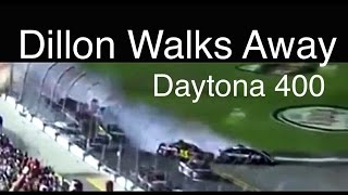 Dillon walks away from scary wreck Daytona 400