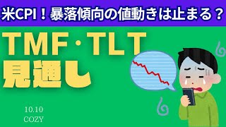 10.10アメリカ債券ETFの買い時TMF・TLT｜CPIで暴落傾向の値動きは変わる？