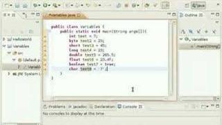 Java Video Tutorial 4:Variables and Data Types (Pt 2 of 2)