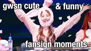 gwsn cute \u0026 funny fansign moments